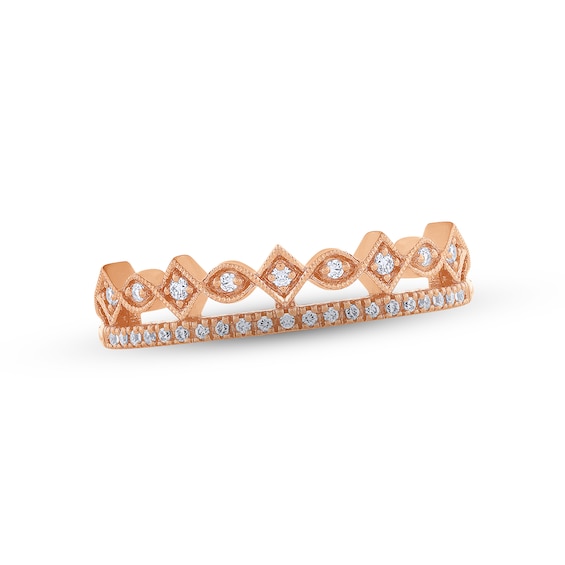Previously Owned Diamond Anniversary Ring 1/6 ct tw Round-cut 10K Rose Gold