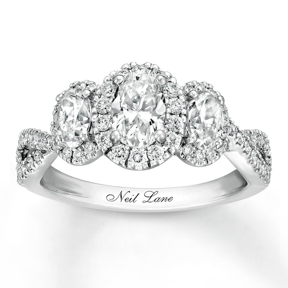 Previously Owned Neil Lane Engagement Ring 1-3/4 ct tw Diamonds 14K White Gold