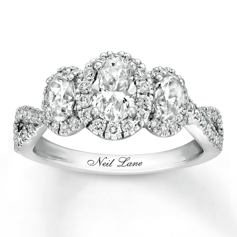 Main Image 1 of Previously Owned Neil Lane Engagement Ring 1-3/4 ct tw Diamonds 14K White Gold