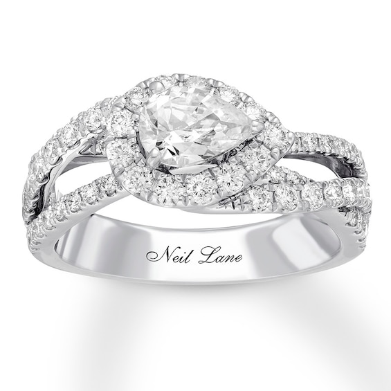 Previously Owned Neil Lane Diamond Engagement Ring 1-3/8 ct tw 14K White Gold