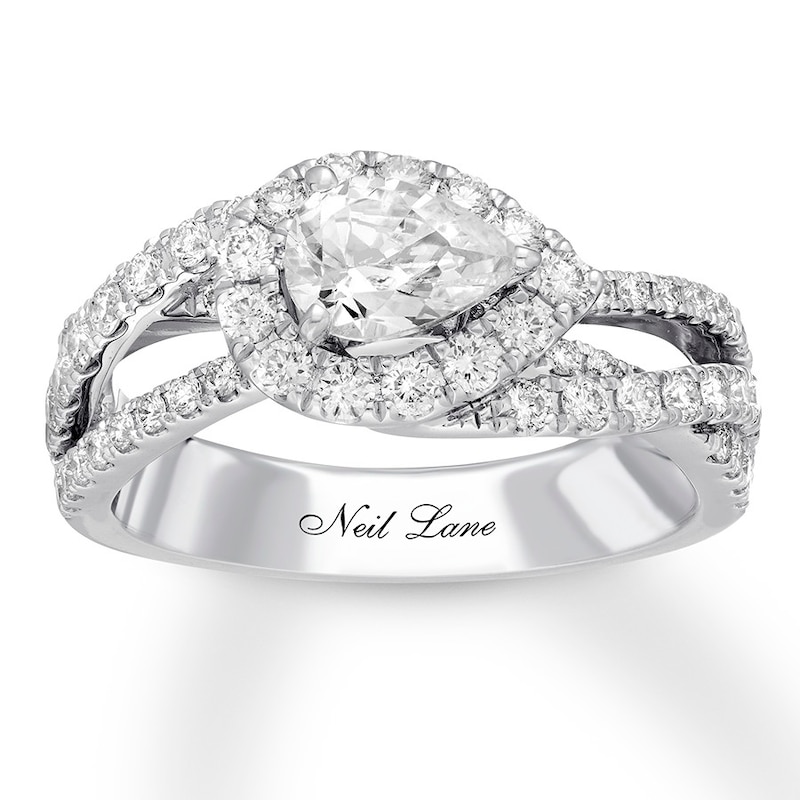 Main Image 1 of Previously Owned Neil Lane Diamond Engagement Ring 1-3/8 ct tw 14K White Gold
