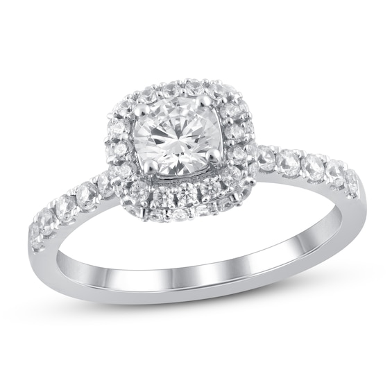 Previously Owned Diamond Engagement Ring 1 ct tw Round-cut 14K White Gold