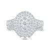 Thumbnail Image 2 of Previously Owned Multi-Diamond Center Oval Frame Bridal Set 1-1/4 ct tw 10K White Gold