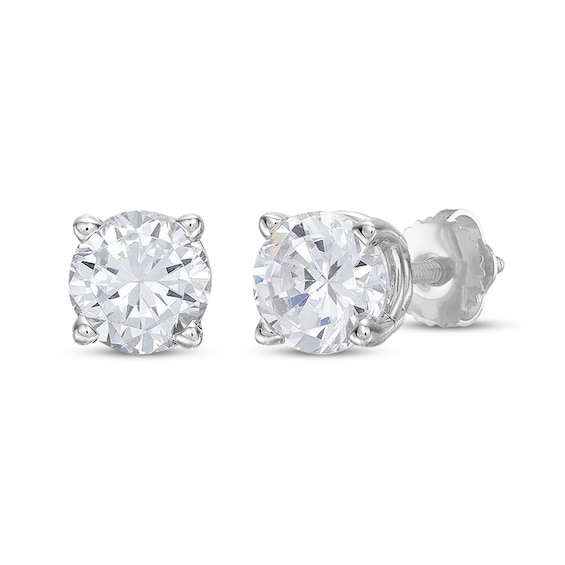Previously Owned KAY Lab-Grown Diamonds Solitaire Stud Earrings 1/ ct tw 14K White Gold (F/VS2