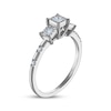 Thumbnail Image 2 of Previously Owned Memories Moments Magic Princess-Cut Diamond Three-Stone Engagement Ring 1/4 ct tw 14K White Gold