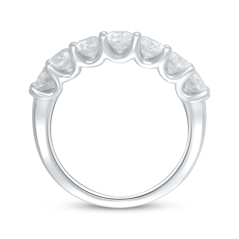 Main Image 3 of Previously Owned Lab-Grown Diamonds Oval-Cut Anniversary Ring 2 ct tw 14K White Gold