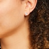 Thumbnail Image 5 of Previously Owned KAY Lab-Grown Diamonds Princess-Cut Solitaire Stud Earrings 2 ct tw 14K White Gold (F/SI2)
