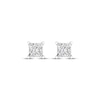 Thumbnail Image 2 of Previously Owned KAY Lab-Grown Diamonds Princess-Cut Solitaire Stud Earrings 3/4 ct tw 14K White Gold (F/SI2)