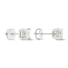 Thumbnail Image 4 of Previously Owned KAY Lab-Grown Diamonds Princess-Cut Solitaire Stud Earrings 3/4 ct tw 14K White Gold (F/SI2)