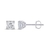 Thumbnail Image 3 of Previously Owned THE LEO Legacy Lab-Grown Diamond Princess-Cut Solitaire Stud Earrings 1 ct tw 14K White Gold (F/VS2)