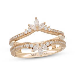 Previously Owned Neil Lane Marquise & Round-Cut Diamond Enhancer Ring 5/8 ct tw 14K Yellow Gold