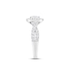Thumbnail Image 2 of Previously Owned Diamond Engagement Ring 1-1/2 ct tw Radiant & Round-cut 14K White Gold
