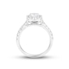 Thumbnail Image 3 of Previously Owned Diamond Engagement Ring 1-1/2 ct tw Radiant & Round-cut 14K White Gold