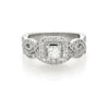 Thumbnail Image 1 of Previously Owned Neil Lane Princess-Cut Bridal Set 1-1/8 ct tw 14K White Gold Size 5