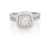 Thumbnail Image 1 of Previously Owned Neil Lane Cushion-Cut Diamond Double Halo Bridal Set 1-5/8 ct tw 14K White Gold Size 6.5