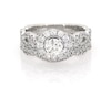 Thumbnail Image 1 of Previously Owned Neil Lane Round-Cut Diamond Halo Bridal Set 1-1/4 ct tw 14K White Gold Size 5.25