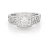Thumbnail Image 1 of Previously Owned Neil Lane Princess-Cut Diamond Halo Bridal Set 1-3/4 ct tw 14K White Gold Size 7.5