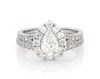 Thumbnail Image 1 of Previously Owned Neil Lane Pear-Shaped Diamond Halo Bridal Set 2-1/4 ct tw 14K White Gold Size 8.75