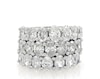 Thumbnail Image 1 of Previously Owned Oval-Cut Lab-Grown Diamond Anniversary Ring Set 5-7/8 ct tw 14K White Gold Size 10