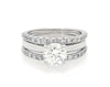Thumbnail Image 1 of Previously Owned Round-Cut Diamond Bridal Set 1-3/8 ct tw 14K White Gold Size 3.75