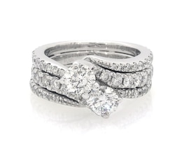 Previously Owned Ever Us Round-Cut Diamond Bridal Set 2-1/2 ct tw 14K White Gold Size 6.25