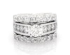 Thumbnail Image 1 of Previously Owned Round-Cut Diamond Bridal Set 3-3/8 ct tw 14K White Gold Size 6