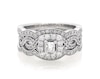 Thumbnail Image 1 of Previously Owned Neil Lane Princess-Cut Diamond Twist Shank Bridal Set 1 ct tw 14K White Gold Size 6.75
