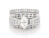 Thumbnail Image 1 of Previously Owned Marquise-Cut Diamond Bridal Set 2-1/5 ct tw 14K White Gold Size 5.75