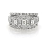 Thumbnail Image 1 of Previously Owned Emerald-Cut Diamond Three-Stone Bridal Set 1-7/8 ct tw 14K White Gold Size 8.5