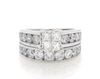 Thumbnail Image 1 of Previously Owned Diamond Bridal Set 3 ct tw Princess-cut 14K White Gold Size 6.5