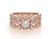 Thumbnail Image 1 of Previously Owned Adrianna Papell Round-Cut Diamond Bridal Set 1/2 ct tw 14K Rose Gold Size 7