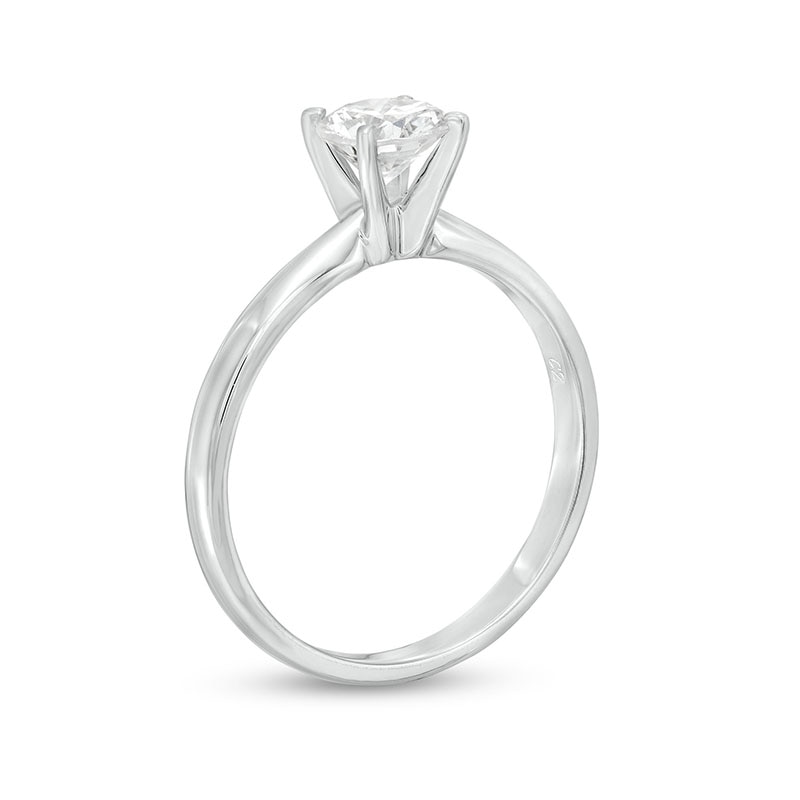 Main Image 3 of Previously Owned Diamond Solitaire Ring 3/4 ct Round-Cut 14K White Gold (I/I2)