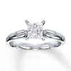 Thumbnail Image 1 of Previously Owned Diamond Solitaire Ring 3/4 carat Princess-cut 14K White Gold (K/I2)