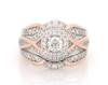 Thumbnail Image 1 of Previously Owned Round-Cut Diamond Bridal Set 7/8 ct tw 14K Two-Tone Gold Size 6