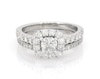 Thumbnail Image 1 of Previously Owned Neil Lane Cushion-Cut Diamond Bridal Set 1-5/8 ct tw 14K White Gold Size 7.5