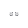 Thumbnail Image 2 of Previously Owned Certified Round-cut Diamond Solitaire Earrings 1/4 ct tw 14K White Gold