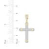 Thumbnail Image 2 of Previously Owned Men's Diamond Cross Charm 1/5 ct tw 10K Yellow Gold
