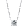 Thumbnail Image 1 of Previously Owned KAY Lab-Grown Diamonds Solitaire Diamond Necklace 1/2 ct tw Round-cut 14K White Gold 19" (F/VS2)