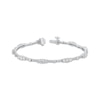 Thumbnail Image 1 of Previously Owned Memories Moments Magic Lab-Grown Diamond Bracelet 3 ct tw 14K White Gold 7"