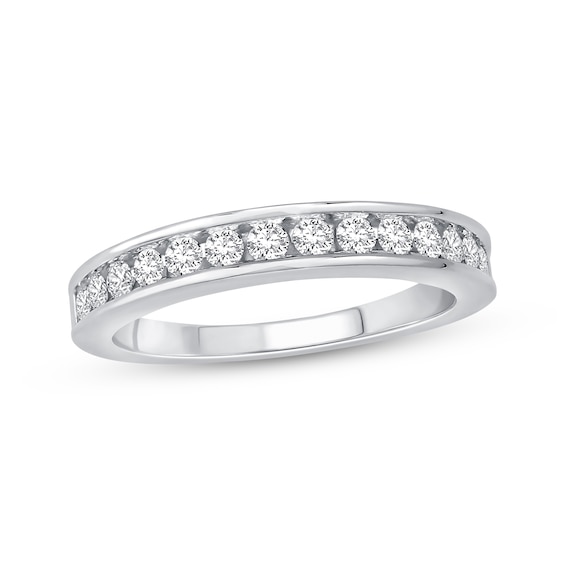 Previously Owned Diamond Anniversary Ring 1/ ct tw Round-cut 10K White Gold