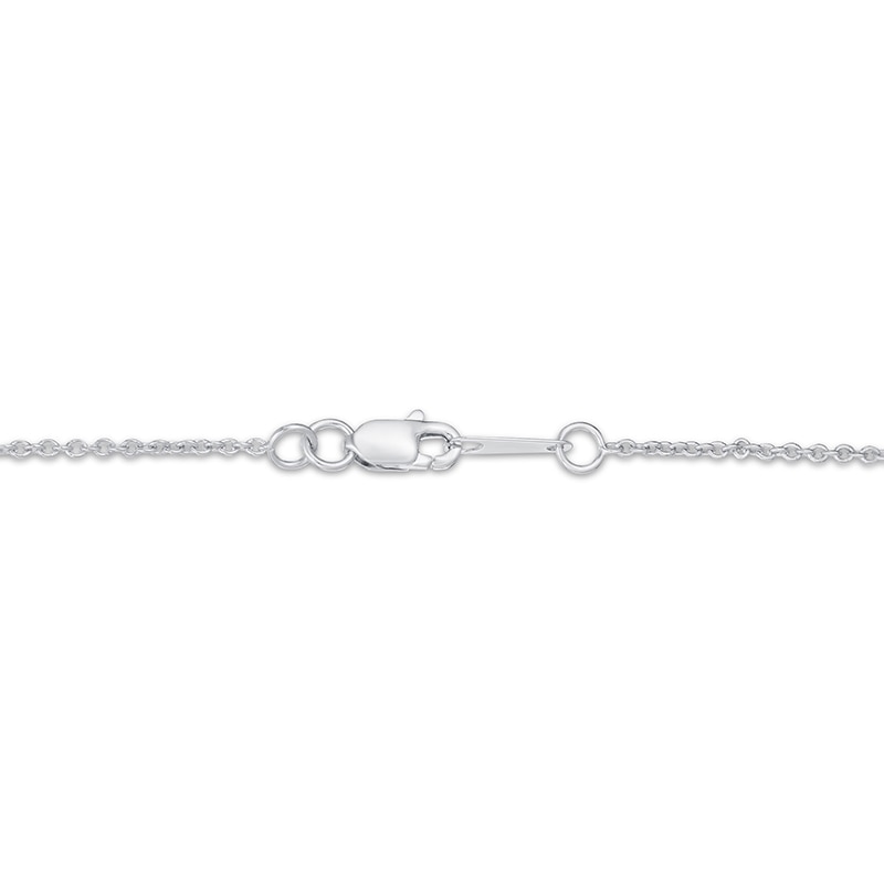 Main Image 3 of Previously Owned KAY Lab-Grown Diamonds Solitaire Necklace 1/2 ct tw 14K White Gold 18" (F/SI2)