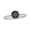 Thumbnail Image 1 of Previously Owned Black Diamond Solitaire Ring 2 ct tw 14K White Gold