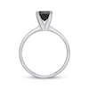 Thumbnail Image 3 of Previously Owned Black Diamond Solitaire Ring 2 ct tw 14K White Gold