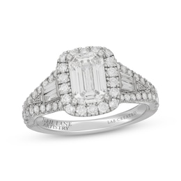 Previously Owned Neil Lane Artistry Emerald-Cut Lab-Grown Diamond Engagement Ring 2-1/2 ct tw 14K White Gold