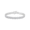 Thumbnail Image 1 of Previously Owned Diamond Circle Link Bracelet 4 ct tw 10K White Gold 7"