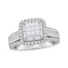Thumbnail Image 1 of Previously Owned Princess-Cut Multi-Diamond Engagement Ring 1 ct tw 10K White Gold