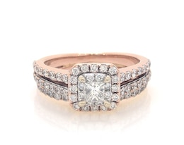 Previously Owned Round-Cut Diamond Bridal Set 1-1/4 ct tw 14K Two-Tone Gold Size 6