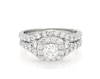 Thumbnail Image 1 of Previously Owned THE LEO Diamond Round-Cut Bridal Set 1-3/8 ct tw 14K White Gold Size 6.5