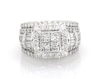 Thumbnail Image 1 of Previously Owned Diamond Bridal Set 3 ct tw Baguette & Round-cut 14K White Gold Size 6.5