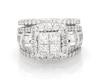 Thumbnail Image 1 of Previously Owned Diamond Bridal Set 3 ct tw Baguette & Round-cut 14K White Gold Size 6.5